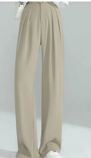 Women's Loose Casual High Waist Wide Leg Suit Pants