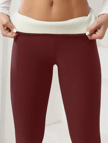 Velvet Padded Lambswool Leggings