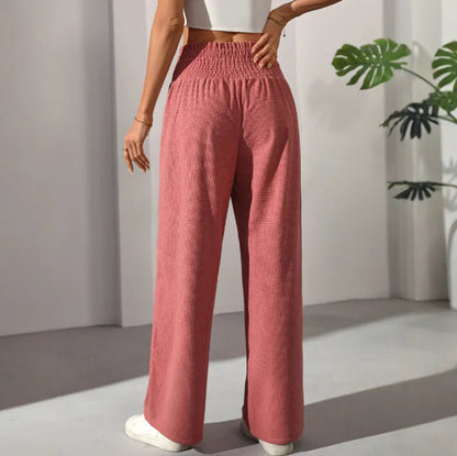 High Waist Wooden Ear Pants